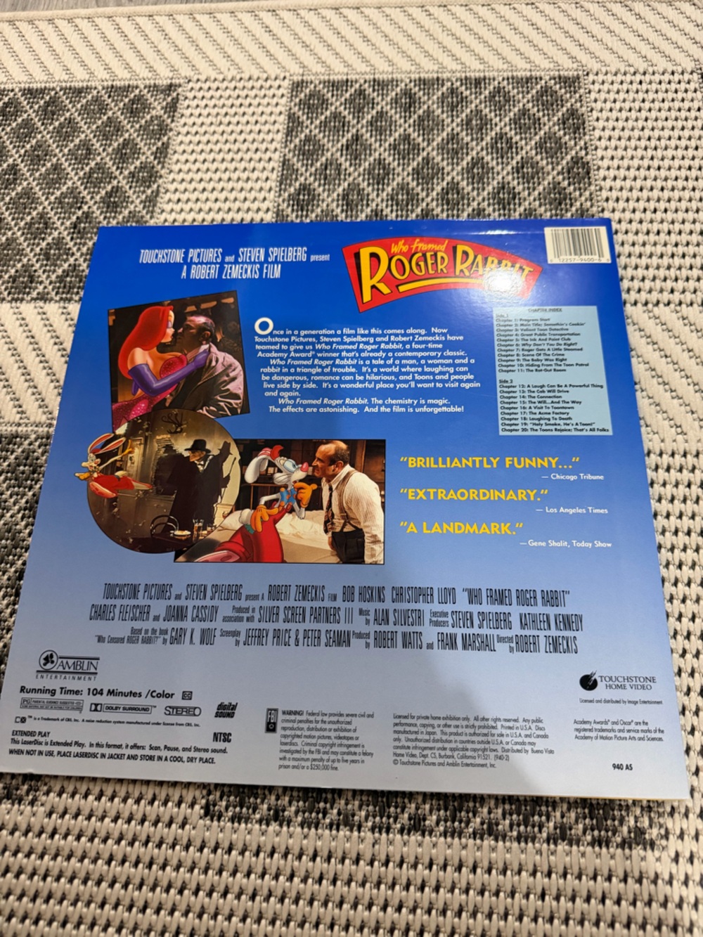 Who framed Roger Rabbit LaserDisc - Picture 2 of 4